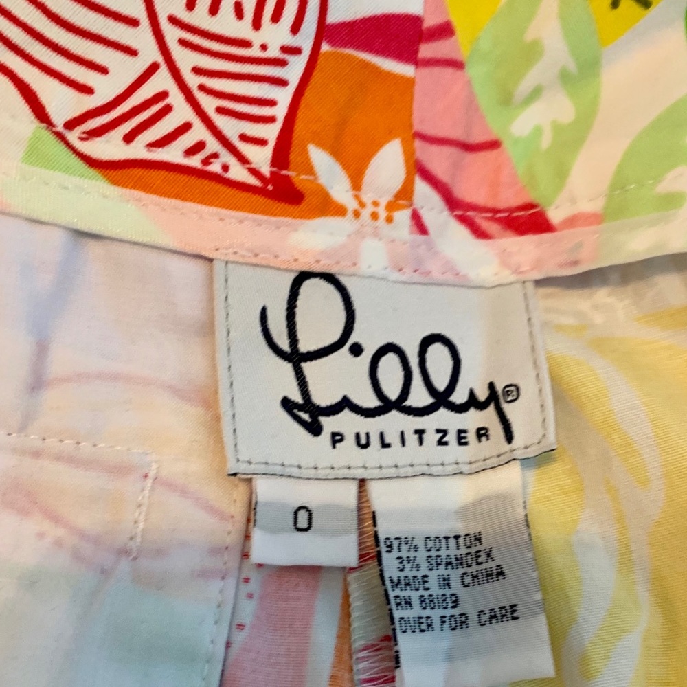 Lilly Pulitzer Patchwork Print Pants - image 2